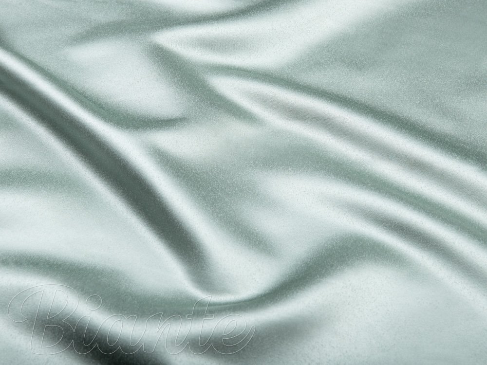 Látka polyesterový satén LUX-003 Ledově zelená - šířka 150 cm - detail 5 - Biante.cz Látka polyesterový satén LUX-003 Ledově zelená - šířka 150 cm - detail 5 - Biante.cz