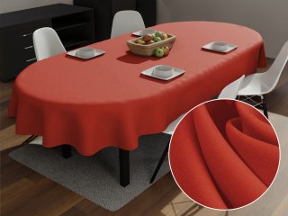 Dekorační oválný ubrus Rongo RG-088 Cihlově červený - Biante.cz Dekorační oválný ubrus Rongo RG-088 Cihlově červený - Biante.cz