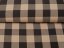 Bavlněná látka Olivia OL-017 Hnědo-béžová kostka velká - šířka 150 cm - detail 2 - Biante.cz