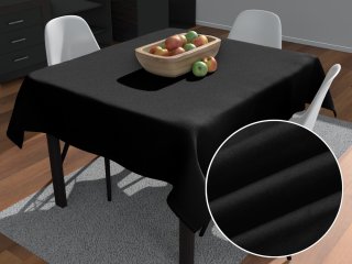 Čtvercový ubrus/imitace broušené kůže Alcantara ALC-012 Černý - Biante.cz Čtvercový ubrus/imitace broušené kůže Alcantara ALC-012 Černý - Biante.cz