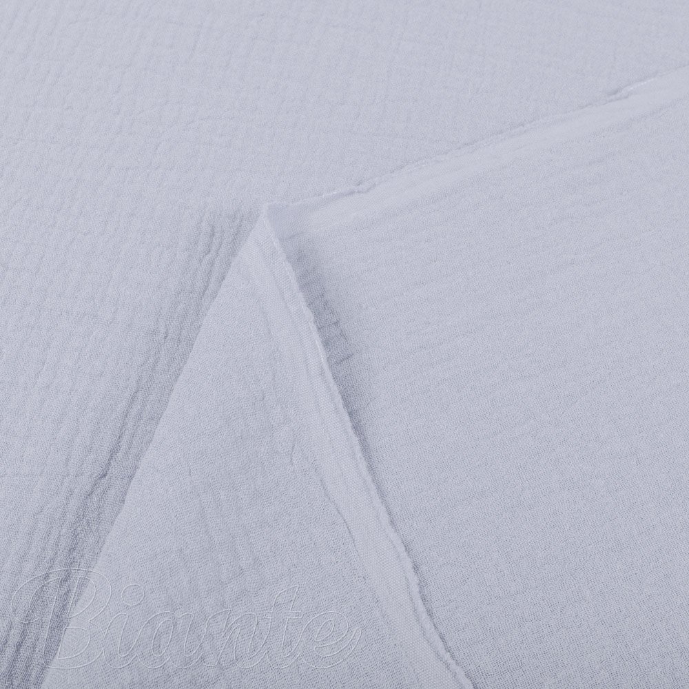 Mušelín dvojitá gázovina MSN-027 Světle modrošedá - metráž šířka 140 cm - detail 3 - Biante.cz