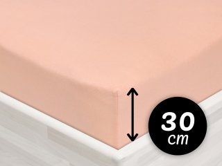 Jersey napínacie prestieradlo na vysoký matrac JR-005 Svetlo broskyňové - Biante.sk Jersey napínacie prestieradlo na vysoký matrac JR-005 Svetlo broskyňové - Biante.sk