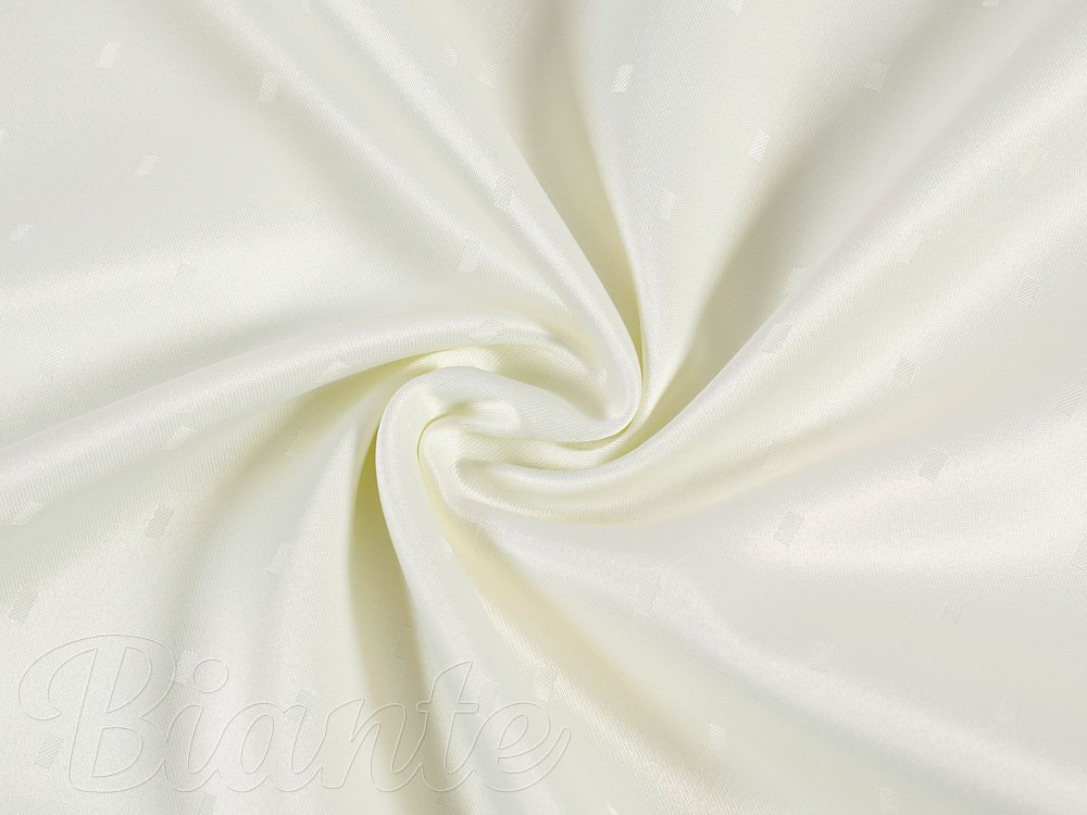 Teflonová látka na ubrusy TF-017 Obdélníčky - lesklá smetanová - šířka 160 cm - detail 1 - Biante.cz