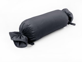 Sametový polštář válec bonbon Velvet Premium SVP-004 Antracitově šedý - Biante.cz Sametový polštář válec bonbon Velvet Premium SVP-004 Antracitově šedý - Biante.cz
