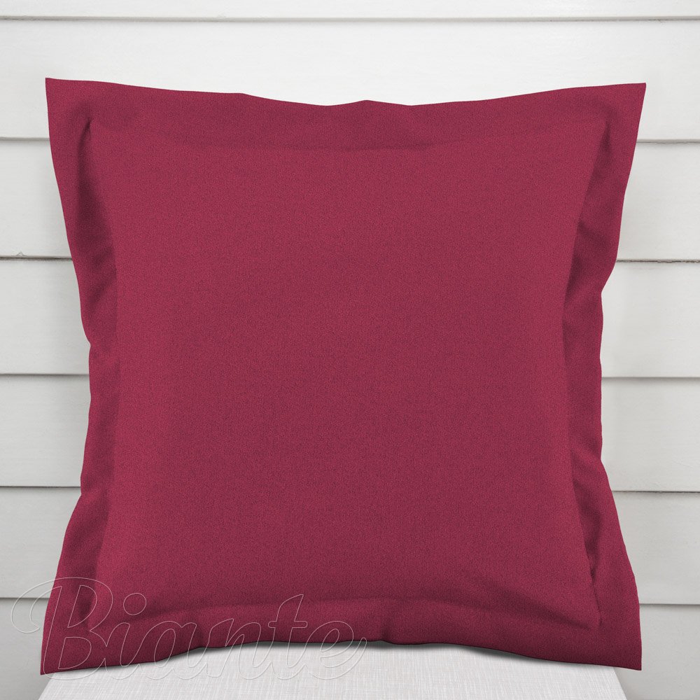 Dekorační povlak na polštář s lemem BKS-414 Malinově červený - Biante.cz