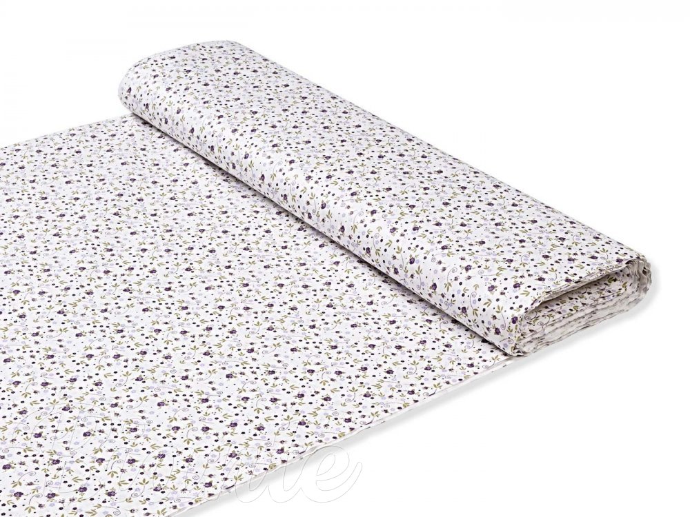 Bavlněná látka/plátno Sandra SA-004 Fialové růžičky - šířka 145 cm - Biante.cz Bavlněná látka/plátno Sandra SA-004 Fialové růžičky - šířka 145 cm - Biante.cz