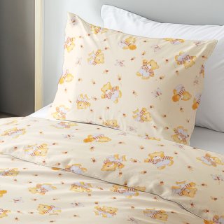 Dětské bavlněné ložní povlečení Sandra SA-730 Medvídci a včelky na světle žlutém - detail 1 - Biante.cz Dětské bavlněné ložní povlečení Sandra SA-730 Medvídci a včelky na světle žlutém - detail 1 - Biante.cz