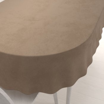 Sametový oválný ubrus Velvet Premium SVP-034 Kávově hnědý - Biante.cz Sametový oválný ubrus Velvet Premium SVP-034 Kávově hnědý - Biante.cz