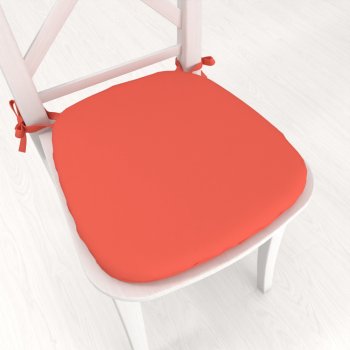 Oblý podsedák Rongo RG-037 Koralový - 39x37x3 cm - Biante.sk Oblý podsedák Rongo RG-037 Koralový - 39x37x3 cm - Biante.sk