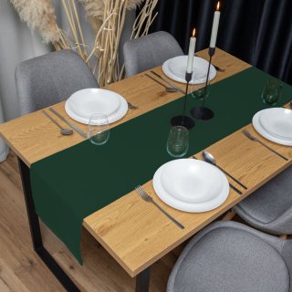 Dekorační běhoun na stůl Rongo RG-086 Lahvově zelený - detail 1 - Biante.cz Dekorační běhoun na stůl Rongo RG-086 Lahvově zelený - detail 1 - Biante.cz