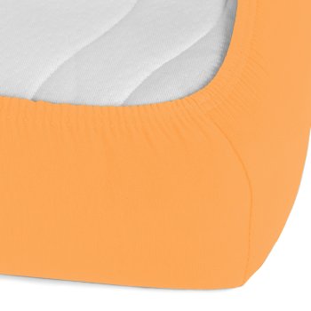 Jersey napínacie prestieradlo JR-006 Oranžové - detail 1 - Biante.sk