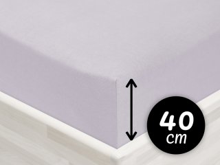 Jersey napínacie prestieradlo na extra vysoký matrac JR-028 Svetlo sivé - Biante.sk Jersey napínacie prestieradlo na extra vysoký matrac JR-028 Svetlo sivé - Biante.sk