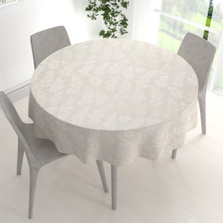 Teflonový kulatý ubrus TF-130 Akátové listy na režném - detail 1 - Biante.cz Teflonový kulatý ubrus TF-130 Akátové listy na režném - detail 1 - Biante.cz