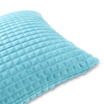 Dekoračná obliečka na vankúš Minky kocky MKK-006 Svetlo modrá - detail 1 - Biante.sk Dekoračná obliečka na vankúš Minky kocky MKK-006 Svetlo modrá - detail 1 - Biante.sk