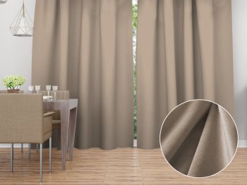 Sametový závěs na míru Velvet Premium SVP-042 Béžovohnědý - Biante.cz Sametový závěs na míru Velvet Premium SVP-042 Béžovohnědý - Biante.cz