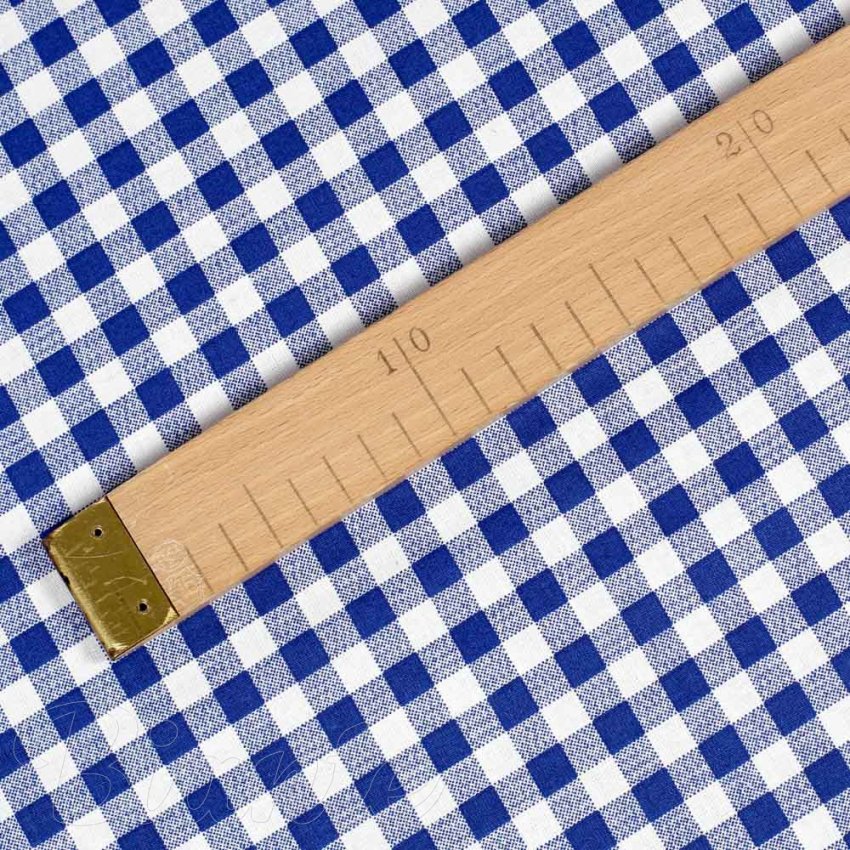 Bavlněná látka/plátno Sandra SA-057 Modro-bílé kostičky - šířka 145 cm - detail 3 - Biante.cz