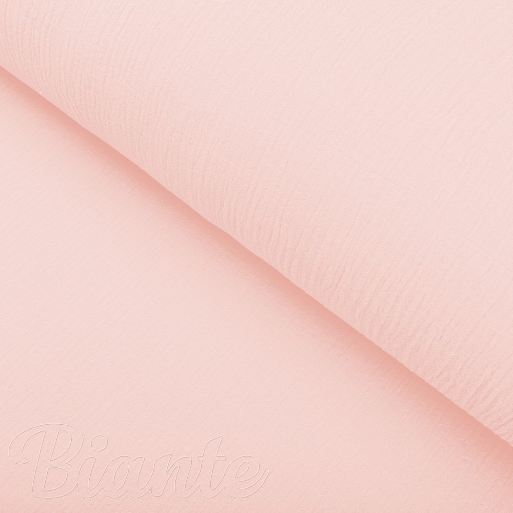Mušelín dvojitá gázovina MSN-077 Bledě růžová - metráž šířka 140 cm - detail 4 - Biante.cz