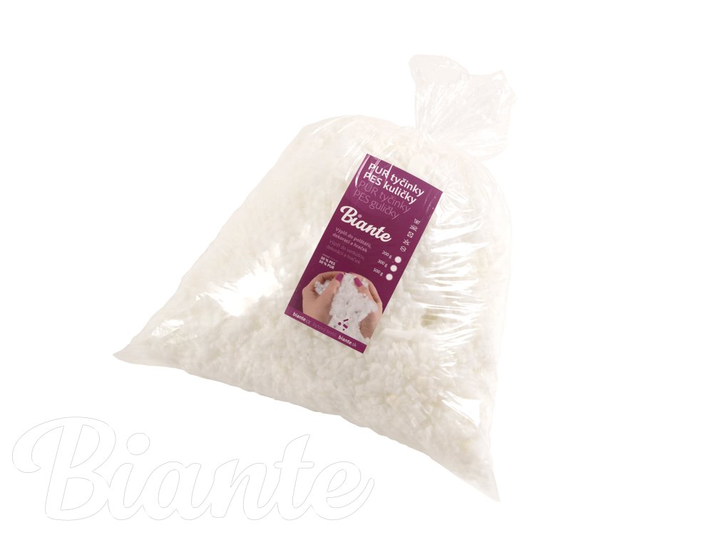 Výplňová směs polyesterové kuličky a molitanové tyčinky 50/50 - 500 g - detail 3 - Biante.cz