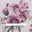 Bavlněná látka/plátno Sandra SA-623 Lila orchideje na bílém - šířka 160 cm - detail 3 - Biante.cz