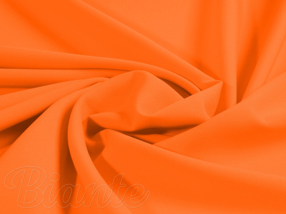 Dekorační jednobarevná látka Rongo RG-035 Oranžová - šířka 150 cm - Biante.cz