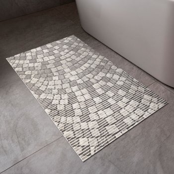 Koupelnová pěnová rohož / předložka PRO-040 Šedá dlažební kostka - metráž šířka 65 cm - detail 1 - Biante.cz
