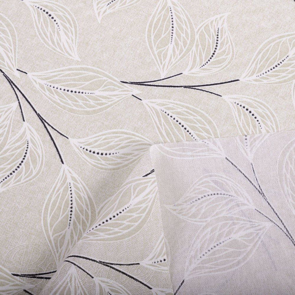 Dekorační látka Leona LN-164 Pnoucí lístky na režném - šířka 140 cm a 280 cm - detail 3 - Biante.cz