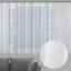 Biela hladká perleťovo lesklá záclona/organza s olovkom ZAC-032 výška 160 cm