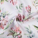 Teflonová látka na ubrusy TF-134 Akvarelové květy rododendronu na bílém - šířka 155 cm - detail 2 - Biante.cz