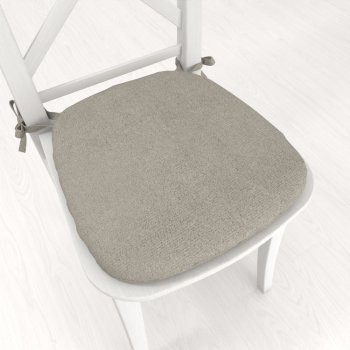 Oblý podsedák z imitace broušené kůže Alcantara ALC-014 Světle šedý - 39x37x3 cm - Biante.cz Oblý podsedák z imitace broušené kůže Alcantara ALC-014 Světle šedý - 39x37x3 cm - Biante.cz