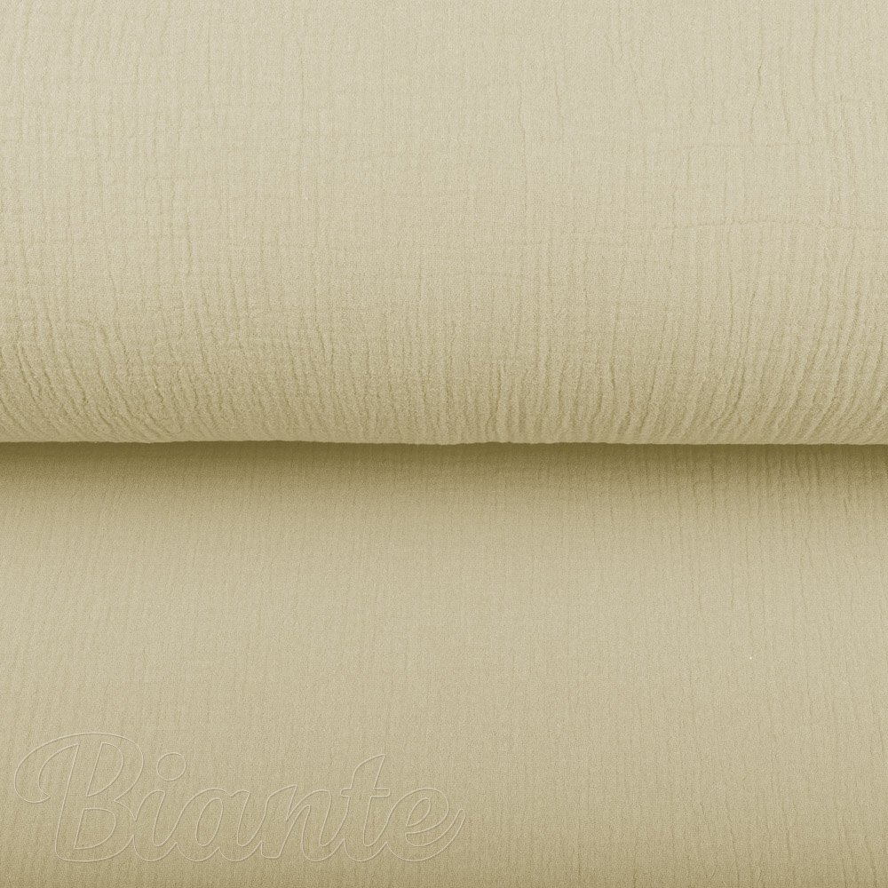Mušelín dvojitá gázovina MSN-070 Světlá pískově béžová - metráž šířka 140 cm - detail 5 - Biante.cz