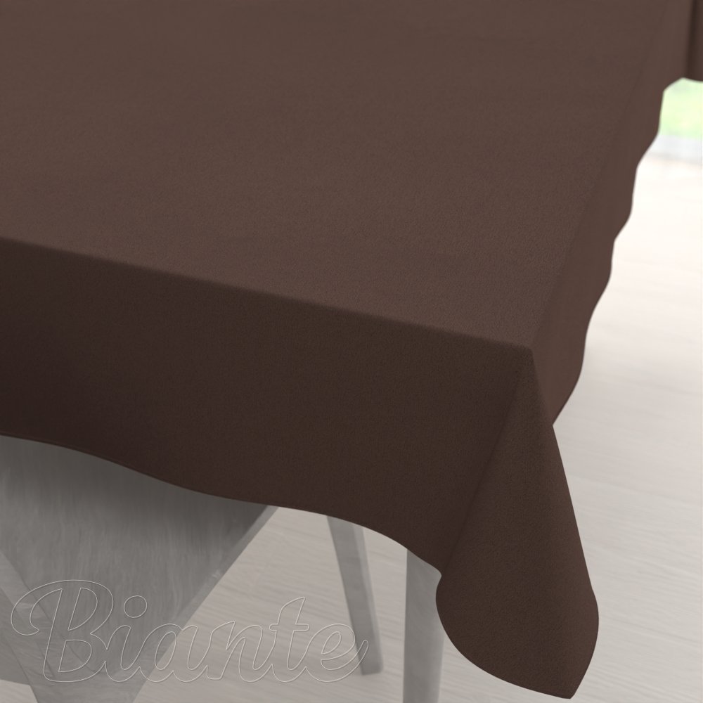 Dekorační obdélníkový ubrus BKS-409 Čokoládově hnědý - Biante.cz