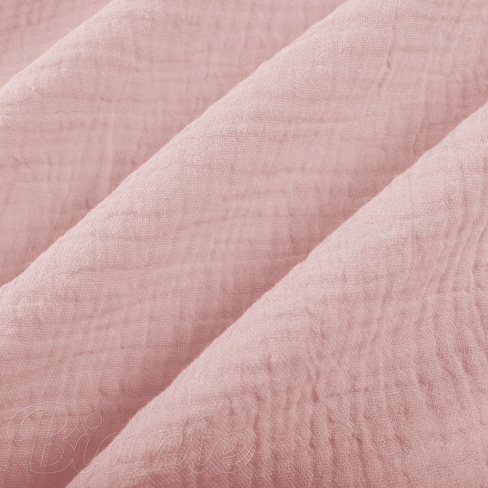 Mušelín dvojitá gázovina MSN-078 Pudrově růžová - metráž šířka 140 cm - detail 7 - Biante.cz