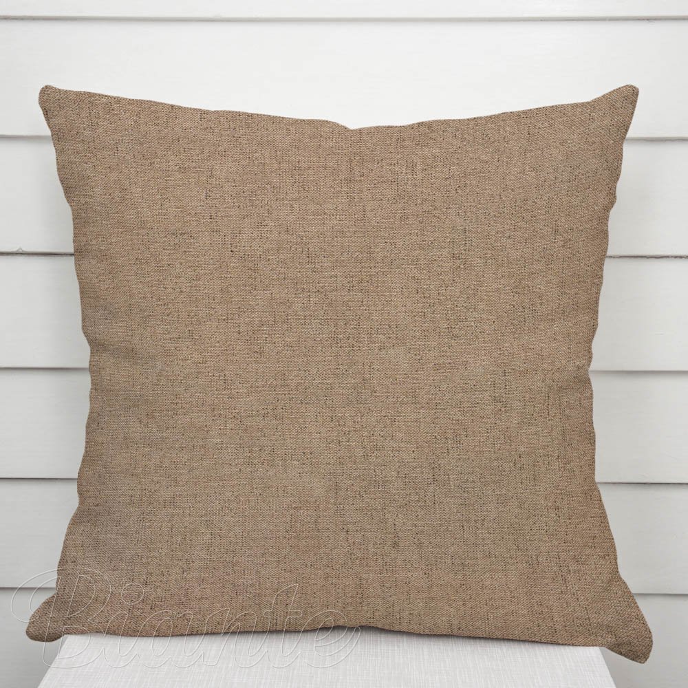 Dekorační povlak na polštář Porto PRT-020 Kávově hnědá režná - Biante.cz