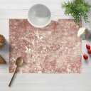Sametové prostírání na stůl Isabela IBL-013 Gold Design starorůžové - Biante.cz