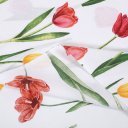 Bavlnená látka/plátno Sandra SA-506 Tulipány na bielom - šírka 220 cm - detail 3 - Biante.sk