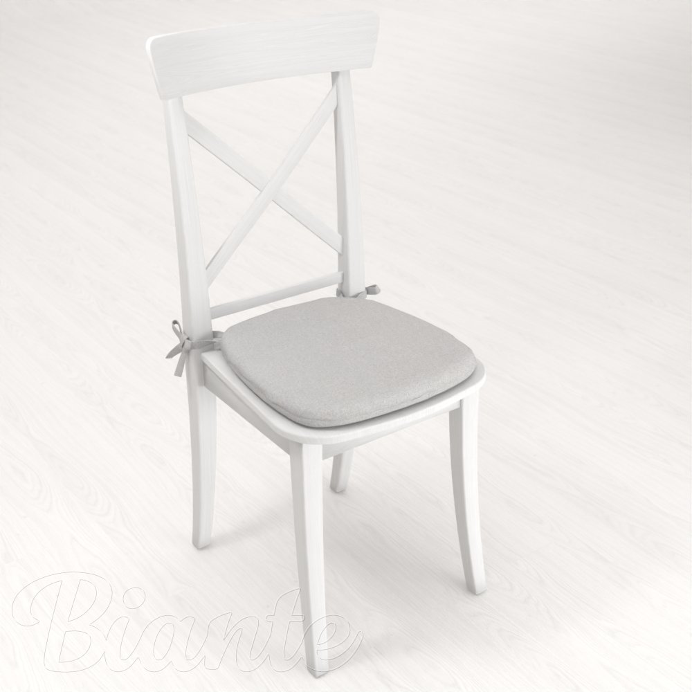 Oblý podsedák BKR-501 Světle šedý - 39x37x3 cm - detail 2 - Biante.cz