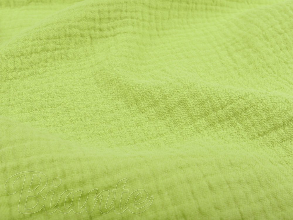 Mušelín dvojitá gázovina MSN-058 Světle pistáciová - metráž šířka 140 cm - detail 1 - Biante.cz Mušelín dvojitá gázovina MSN-058 Světle pistáciová - metráž šířka 140 cm - detail 1 - Biante.cz