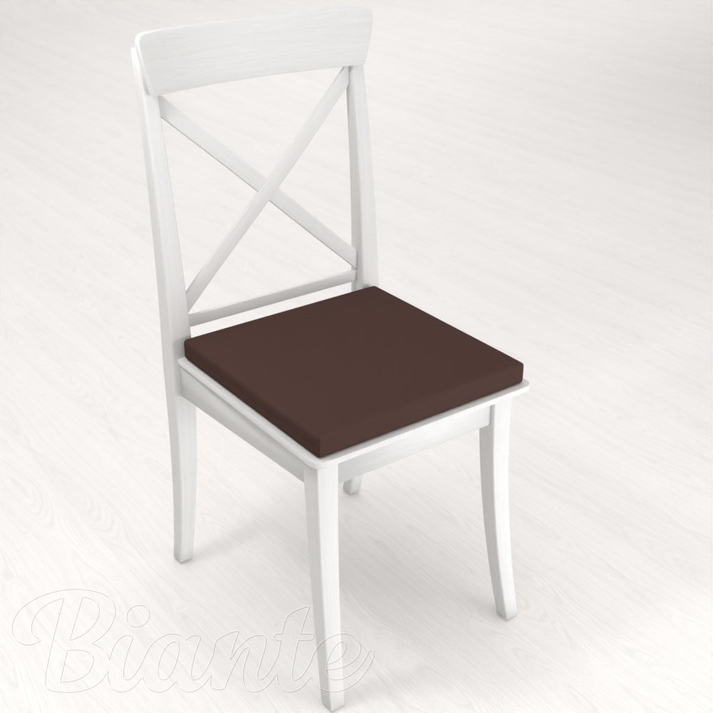 Štvorcový podsedák Rongo RG-015 Tmavo hnedý - 38x38x3 cm - detail 1 - Biante.sk
