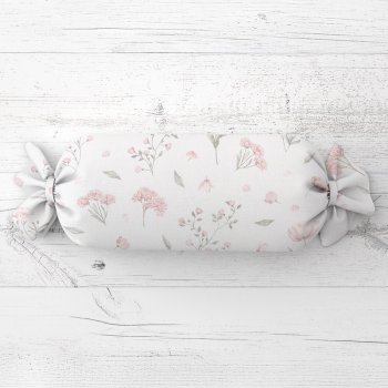Polštář válec bonbon Sandra SA-741 Růžové jarní květy na bílém - Biante.cz Polštář válec bonbon Sandra SA-741 Růžové jarní květy na bílém - Biante.cz