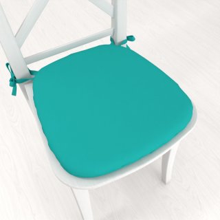 Oblý podsedák Rongo RG-020 Tyrkysový - 39x37x3 cm - Biante.sk Oblý podsedák Rongo RG-020 Tyrkysový - 39x37x3 cm - Biante.sk