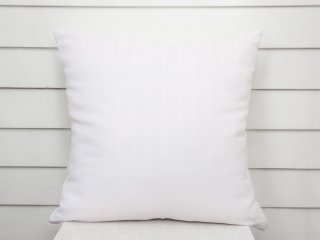 Damaškový povlak na polštář DM-002 Bílý - proužky 6 a 24 mm - Biante.cz