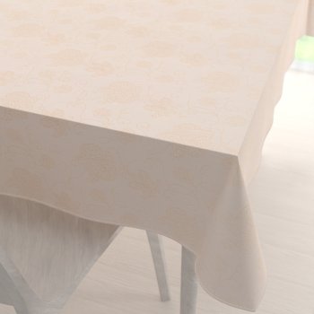 Teflonový obdélníkový ubrus TF-099 Zlaté květované ornamenty na béžovém - Biante.cz