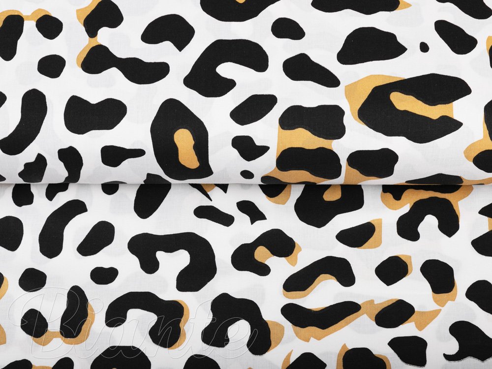 Bavlněná látka/plátno Sandra SA-409 Leopardí vzor na bílém - šířka 160 cm - detail 2 - Biante.cz Bavlněná látka/plátno Sandra SA-409 Leopardí vzor na bílém - šířka 160 cm - detail 2 - Biante.cz