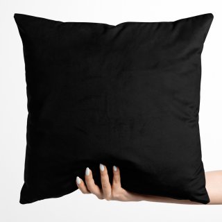 Sametový povlak na polštář Velvet Premium SVP-041 Černý - Biante.cz