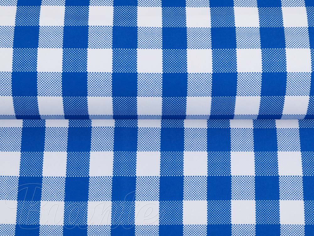 Teflonová látka na ubrusy TF-070 Modro-bílá kostka - šířka 155 cm - detail 4 - Biante.cz Teflonová látka na ubrusy TF-070 Modro-bílá kostka - šířka 155 cm - detail 4 - Biante.cz