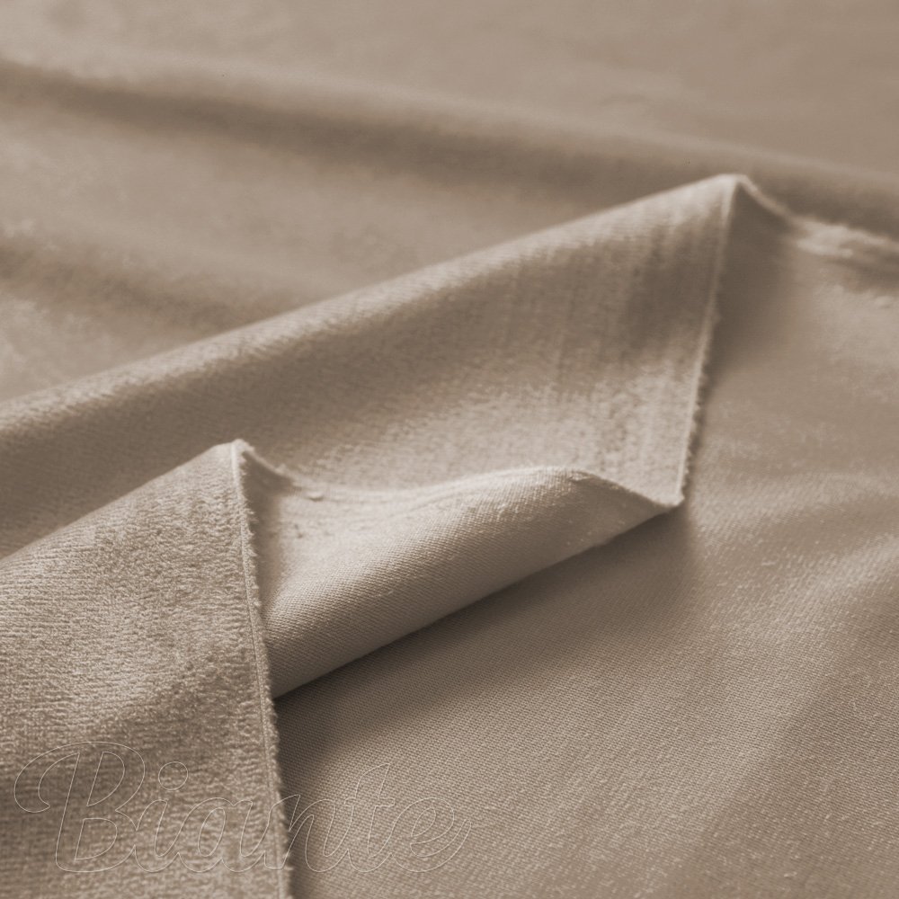 Sametová látka Velvet Premium SVP-042 Béžovohnědá - šířka 280 cm - detail 5 - Biante.cz
