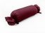 Sametový polštář válec bonbon Velvet Premium SVP-010 Tmavě vínový - Biante.cz