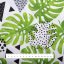 Bavlněná látka/plátno Sandra SA-175 Zelené listy Monstera - šířka 160 cm - detail 2 - Biante.cz