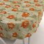 Dětský bavlněný oválný ubrus Sandra SA-612 Býčci na pastvě na zeleném - Biante.cz