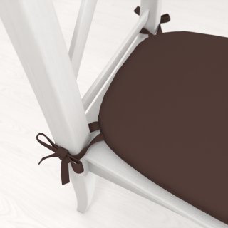 Oblý podsedák Rongo RG-015 Tmavo hnedý - 39x37x3 cm - detail 1 - Biante.sk